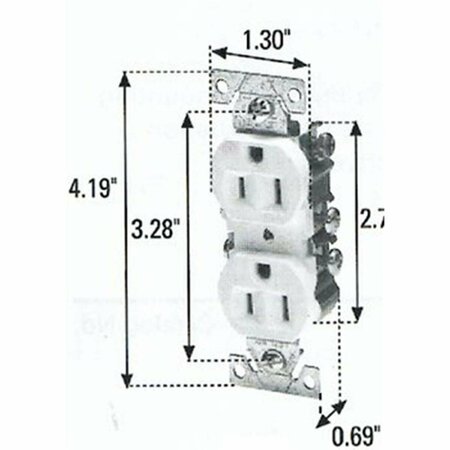 YHIOR 270W Duplex Ground Receptacle YH3538783